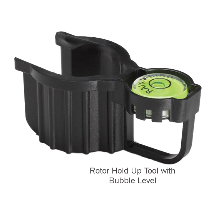 Rotor Hold Up Tool with Bubble Level